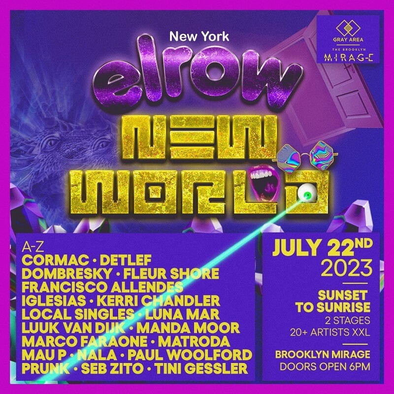 Elrow NYC Lineup 2023