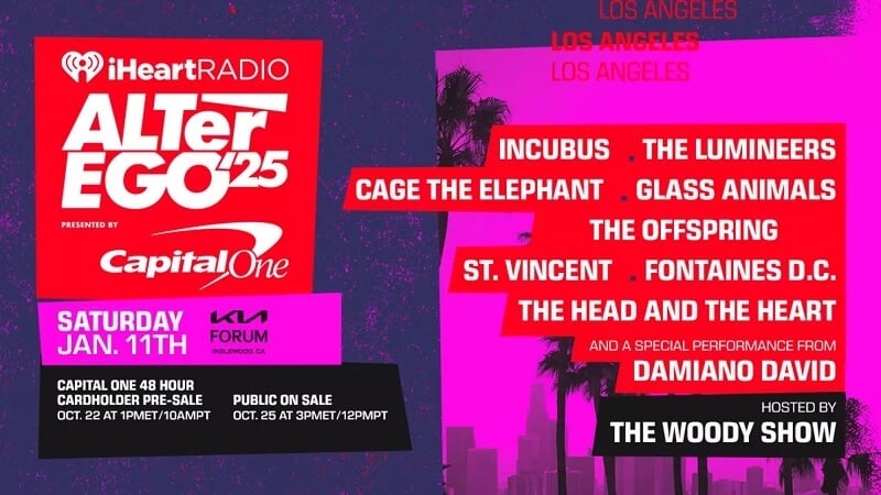 iHeartRadio ALTer Ego Lineup 2025