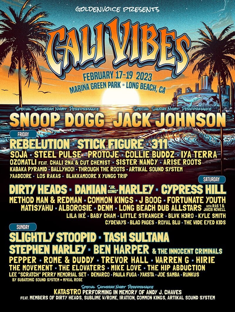 Cali Vibes Fest Lineup 2023