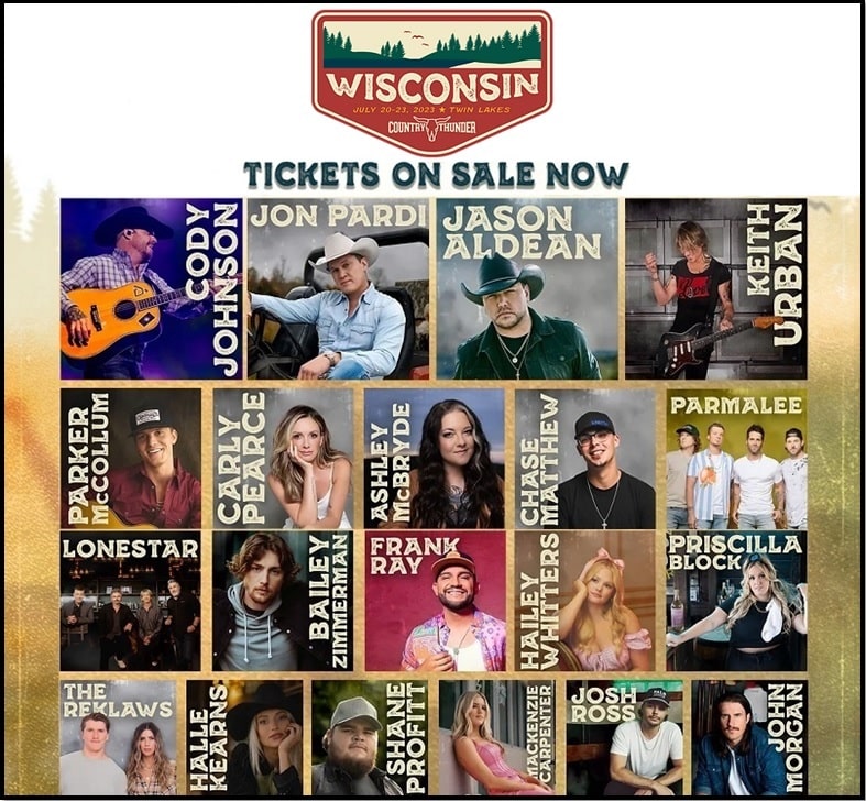 Country Thunder Wisconsin Lineup 2023