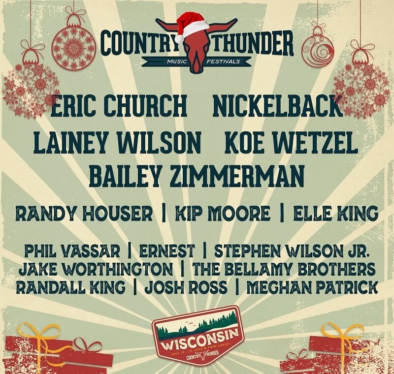 Country Thunder Wisconsin 2024 Lineup