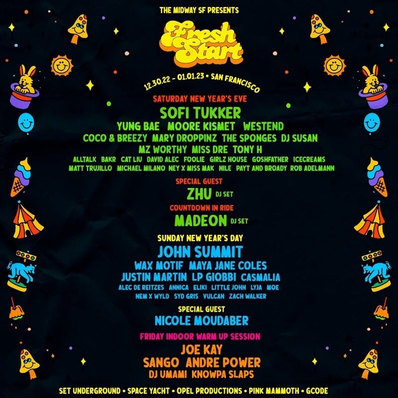 Fresh Start Festival Lineup 2023