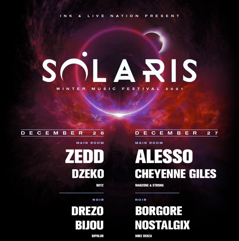 Solaris Music Festival Lineup 2021