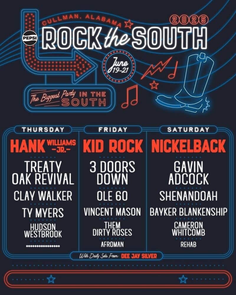 Rock The South 2025 Lineup