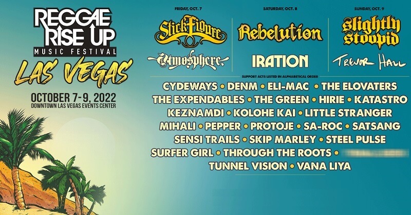 Reggae Rise Up Festival Lineup 2022