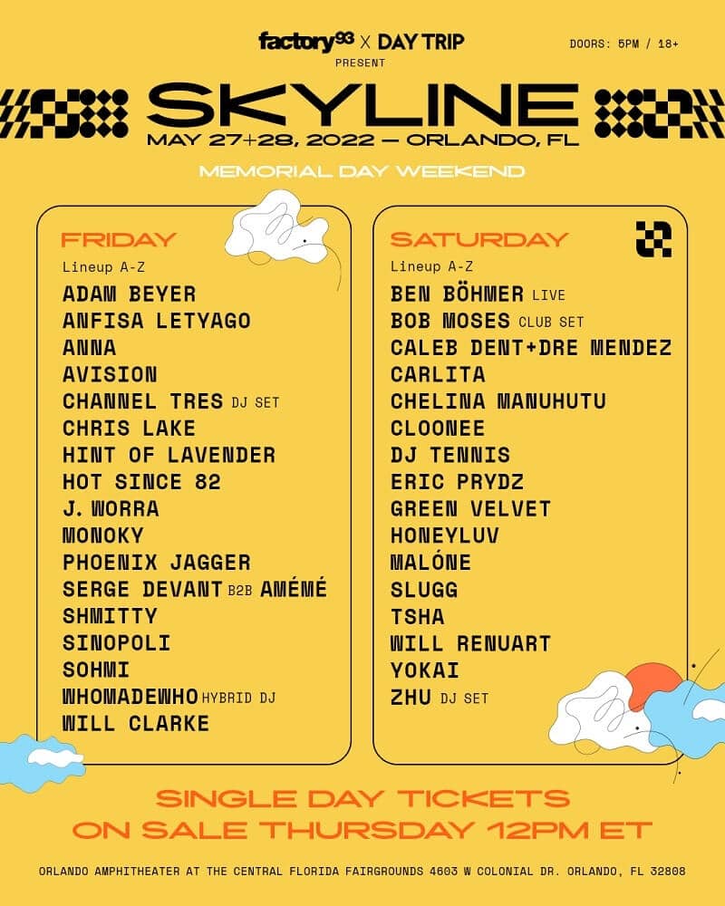 Skyline Music Festival Lineup 2022