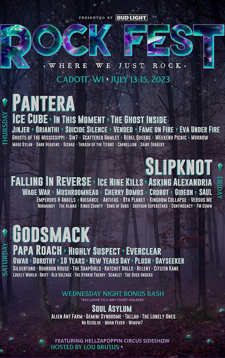 Rock Fest Lineup 2023