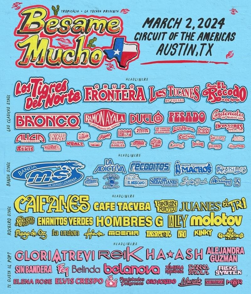Cheap Besame Mucho Festival Tickets 2024 Lineup, Discount Coupon
