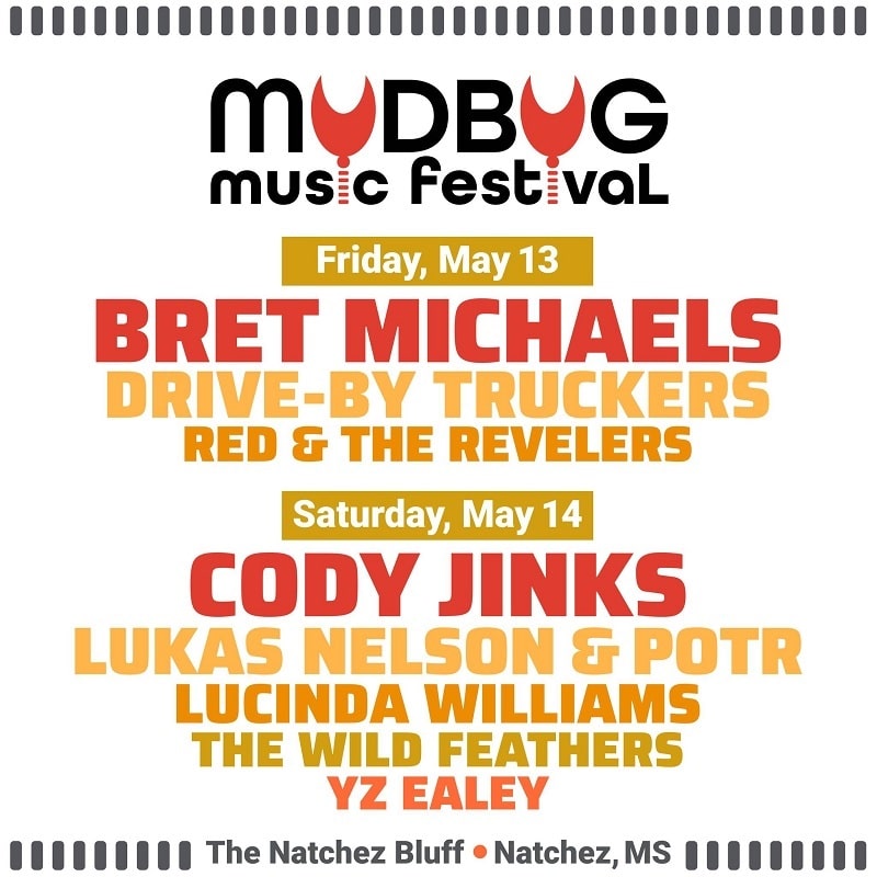 Mudbug Music Festival Lineup 2022