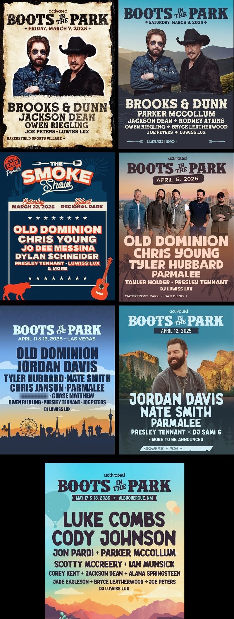 Boots In The Park Lineup 2025