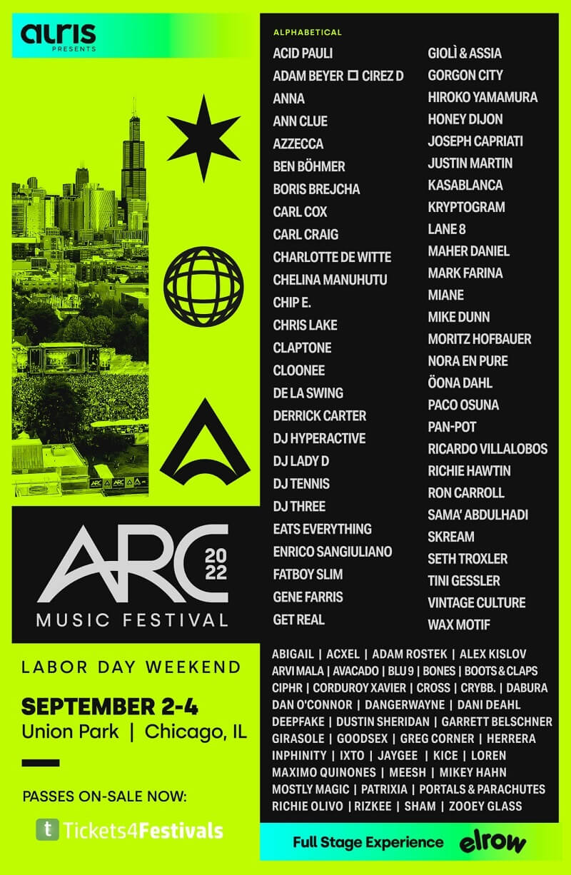 ARC Music Festival Lineup 2022