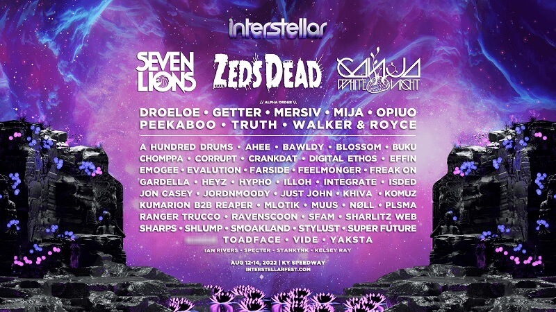 Interstellar Festival Lineup 2022
