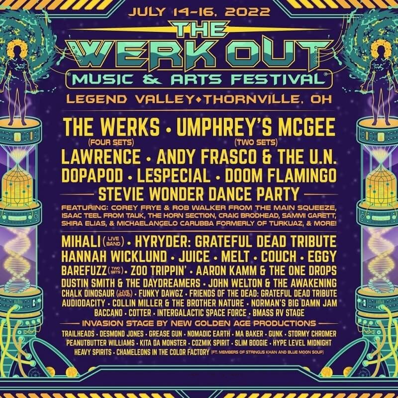 The Werk Out Music and Arts Fest Lineup 2022