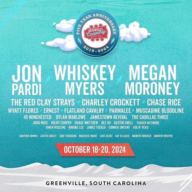 Greenville Country Music Fest 2024 Lineup