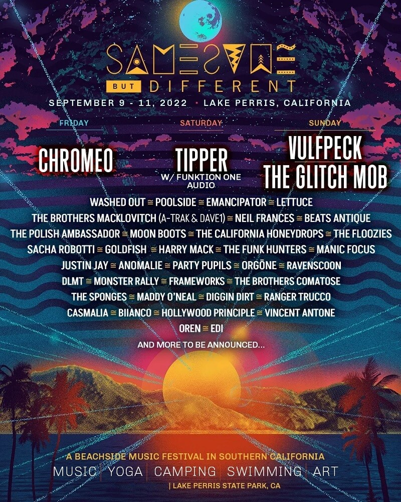 Same Same But Different Festival Lineup 2022