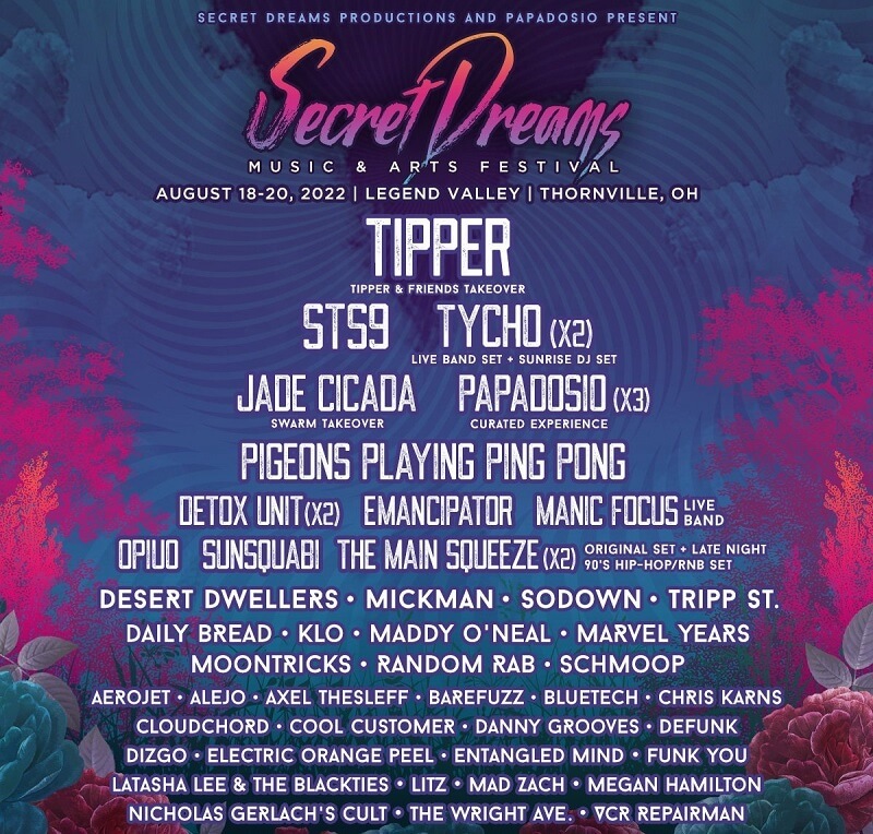 Secret Dreams Festival Lineup 2022
