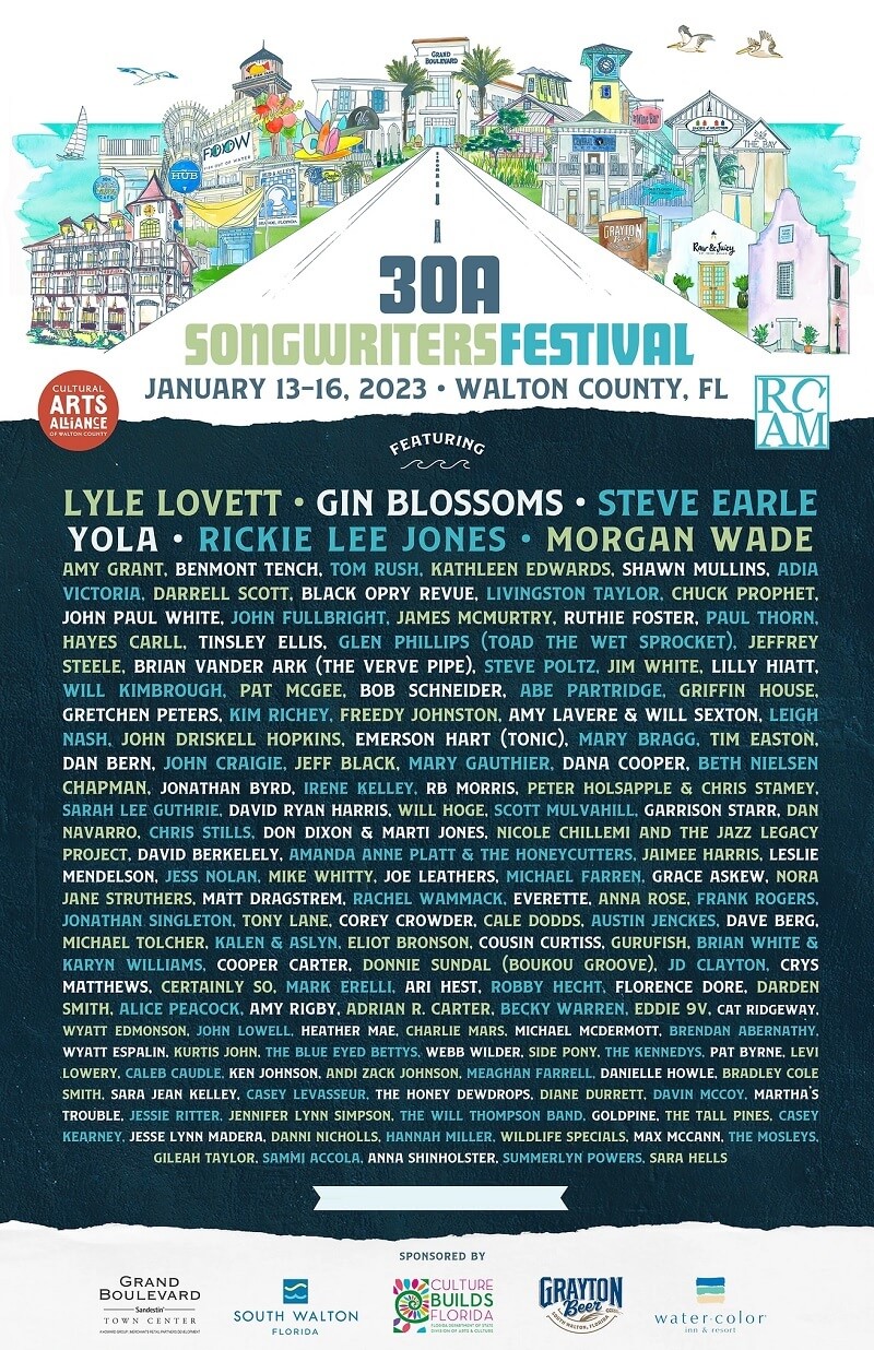 30A Songwriters Festival Lineup 2023