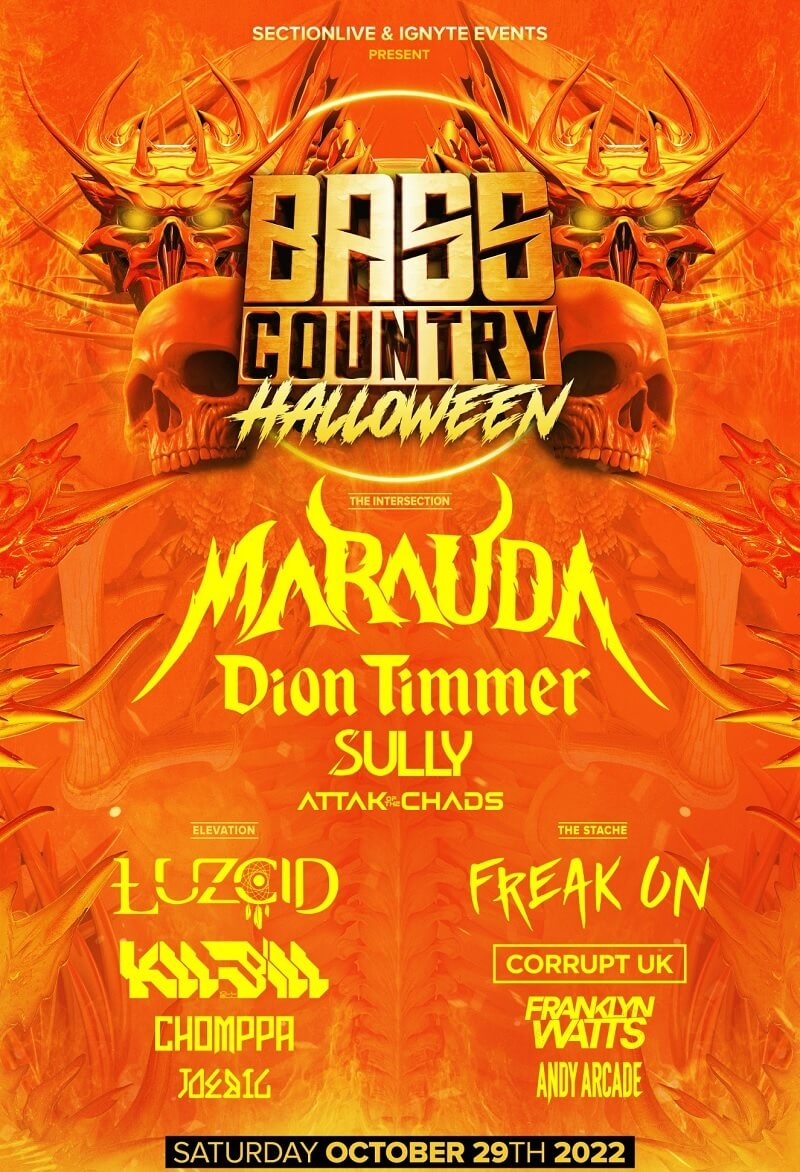 Bass Country Halloween Lineup 2022