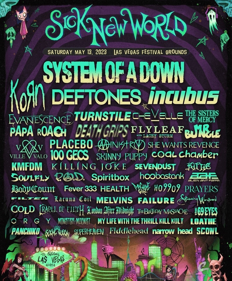 Sick New World Festival Lineup 2023