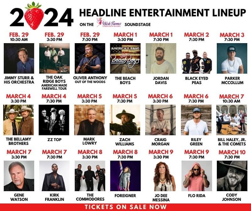 Cheap Florida Strawberry Festival Tickets 2024 Lineup, Discount