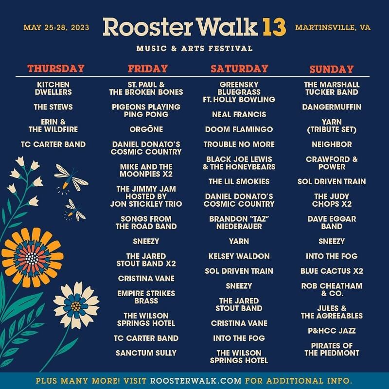 Rooster Walk Lineup 2023
