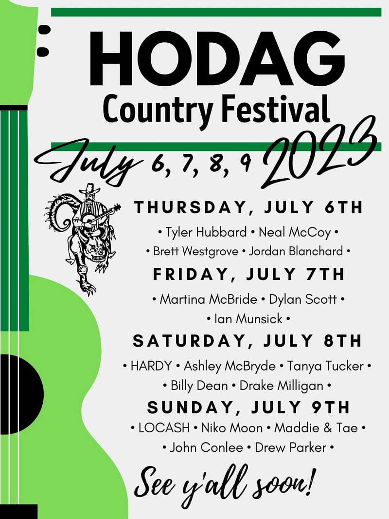 Hodag Country Festival Lineup 2023