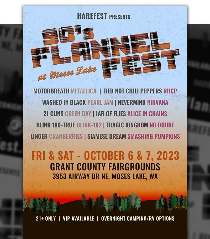 90s Flannel Fest Lineup 2023