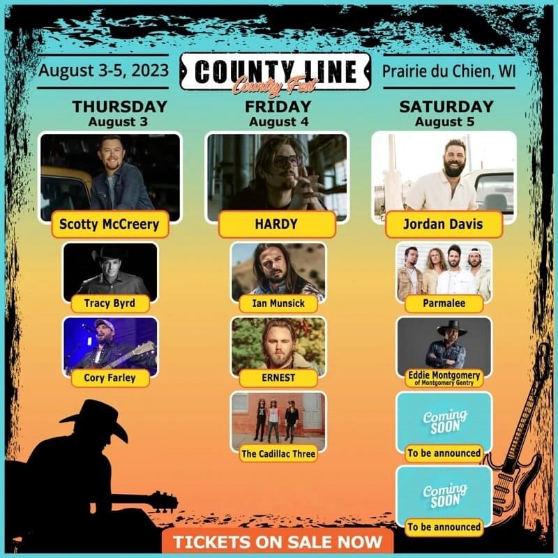 County Line Country Fest Lineup 2023