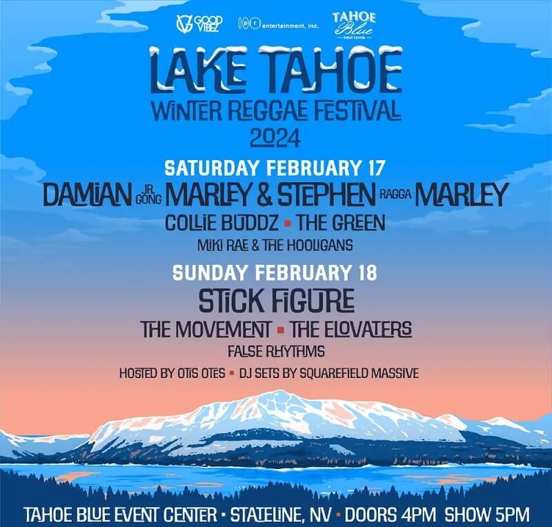 Lake Tahoe Reggae Festival Lineup 2024