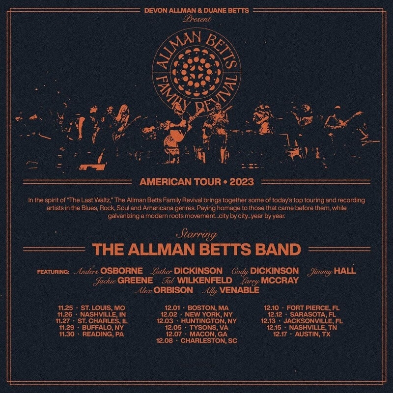 The Allman Betts Family Revival Lineup