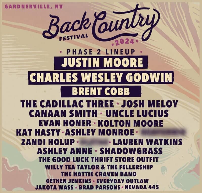 BackCountry Festival Lineup 2024