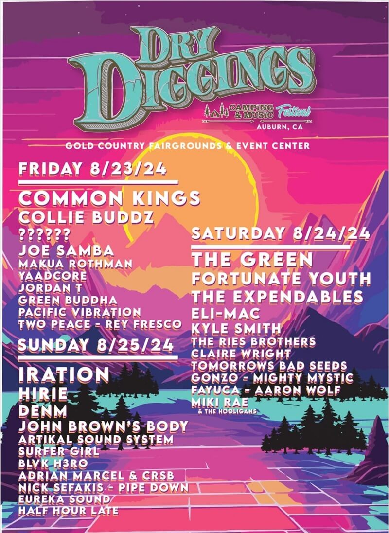 Dry Diggings Festival 2024 Lineup